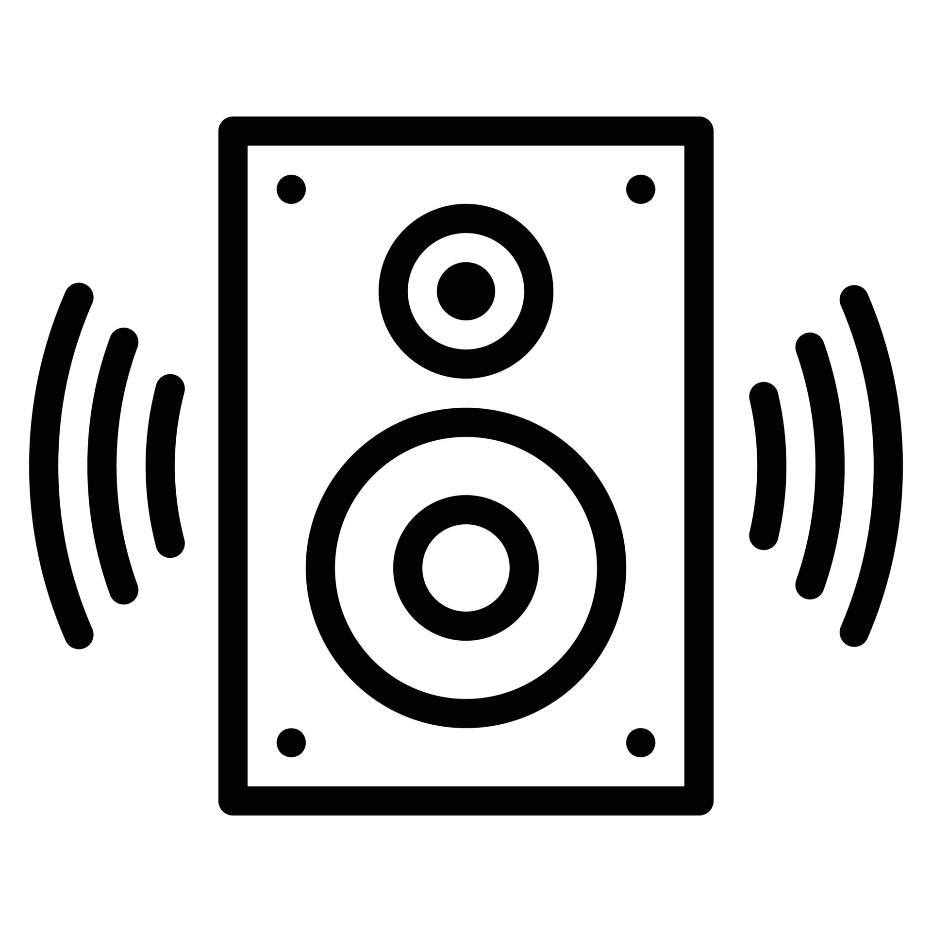 speaker icon simple element symbol for template design can be used for website and mobile application vector